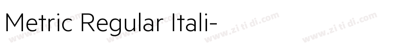 Metric Regular Itali字体转换